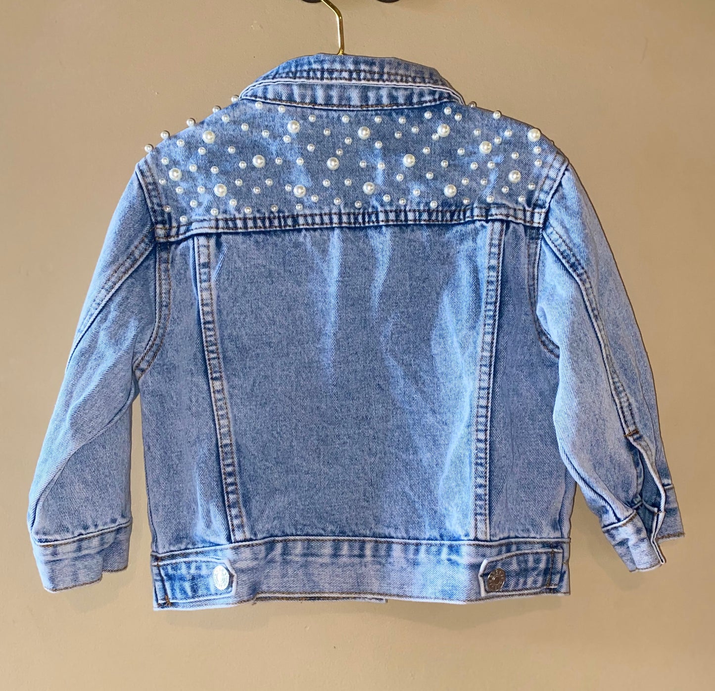 Mini Audrey - Pearl Embellished Denim