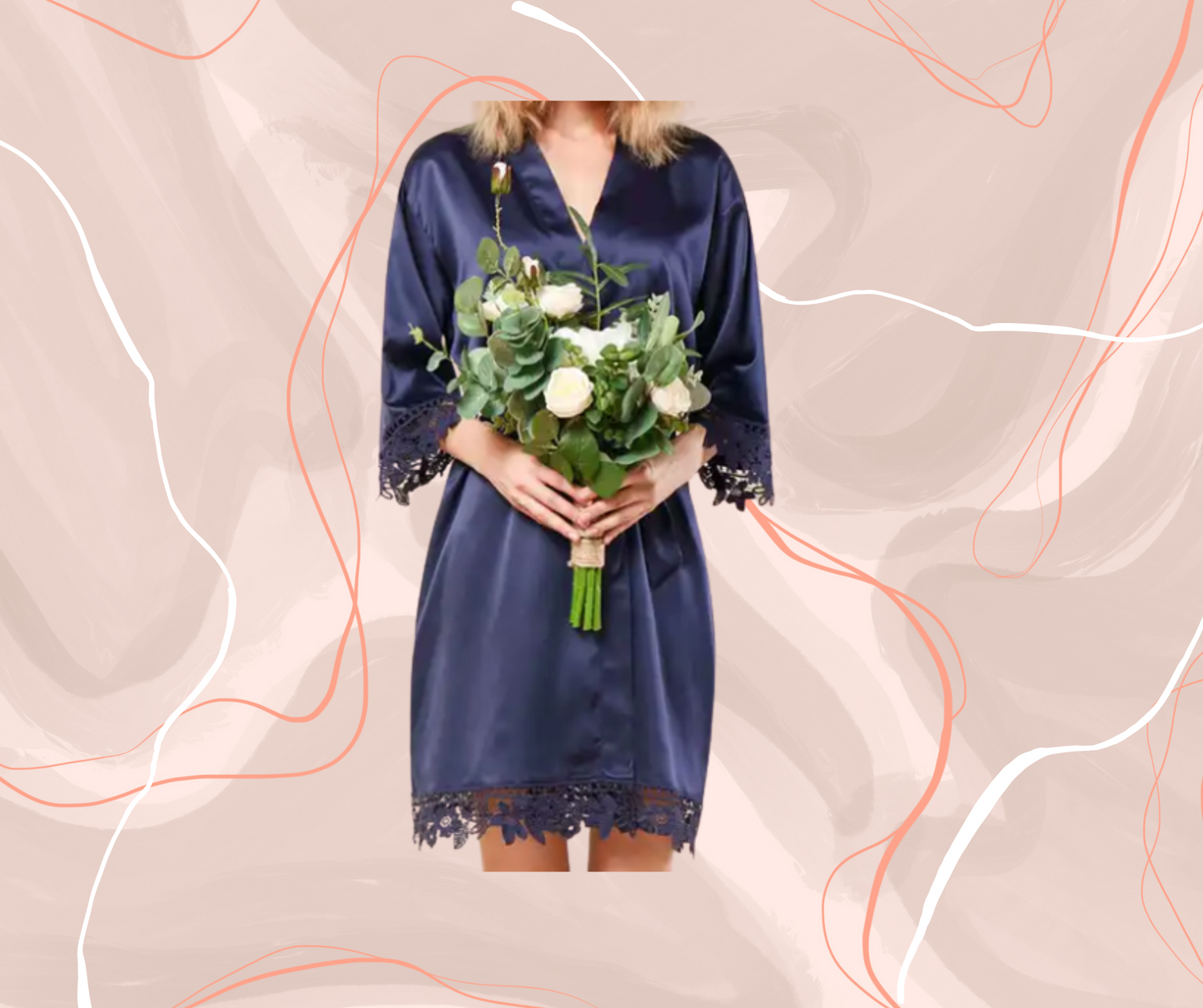 Meghan - Lace Cuff Robe