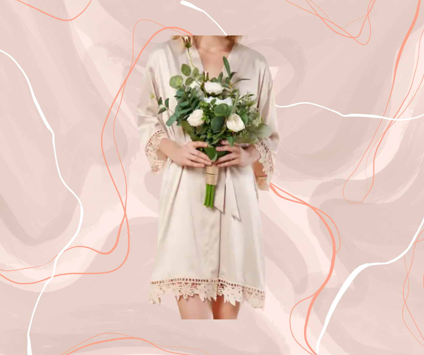 Meghan - Lace Cuff Robe