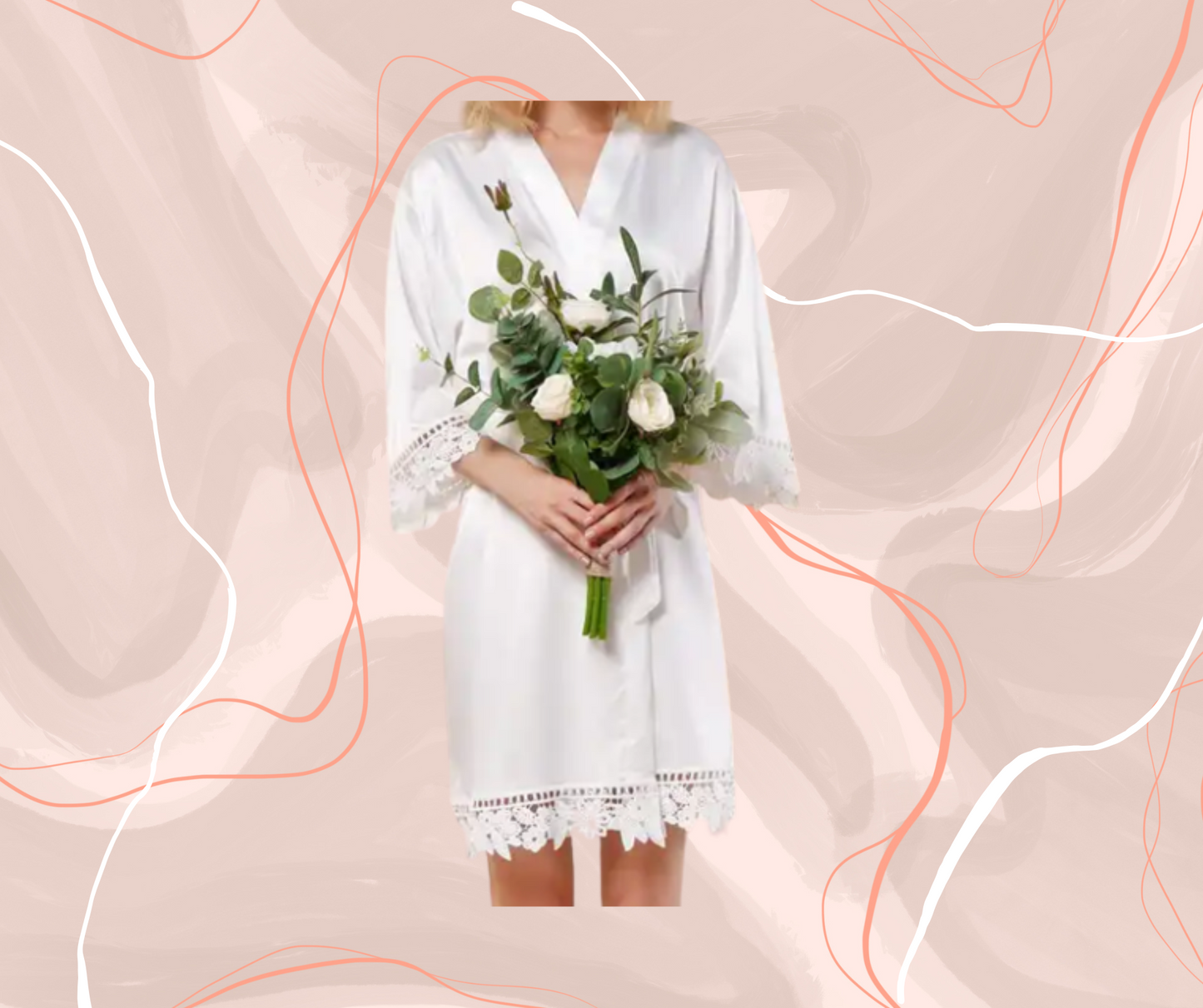 Meghan - Lace Cuff Robe