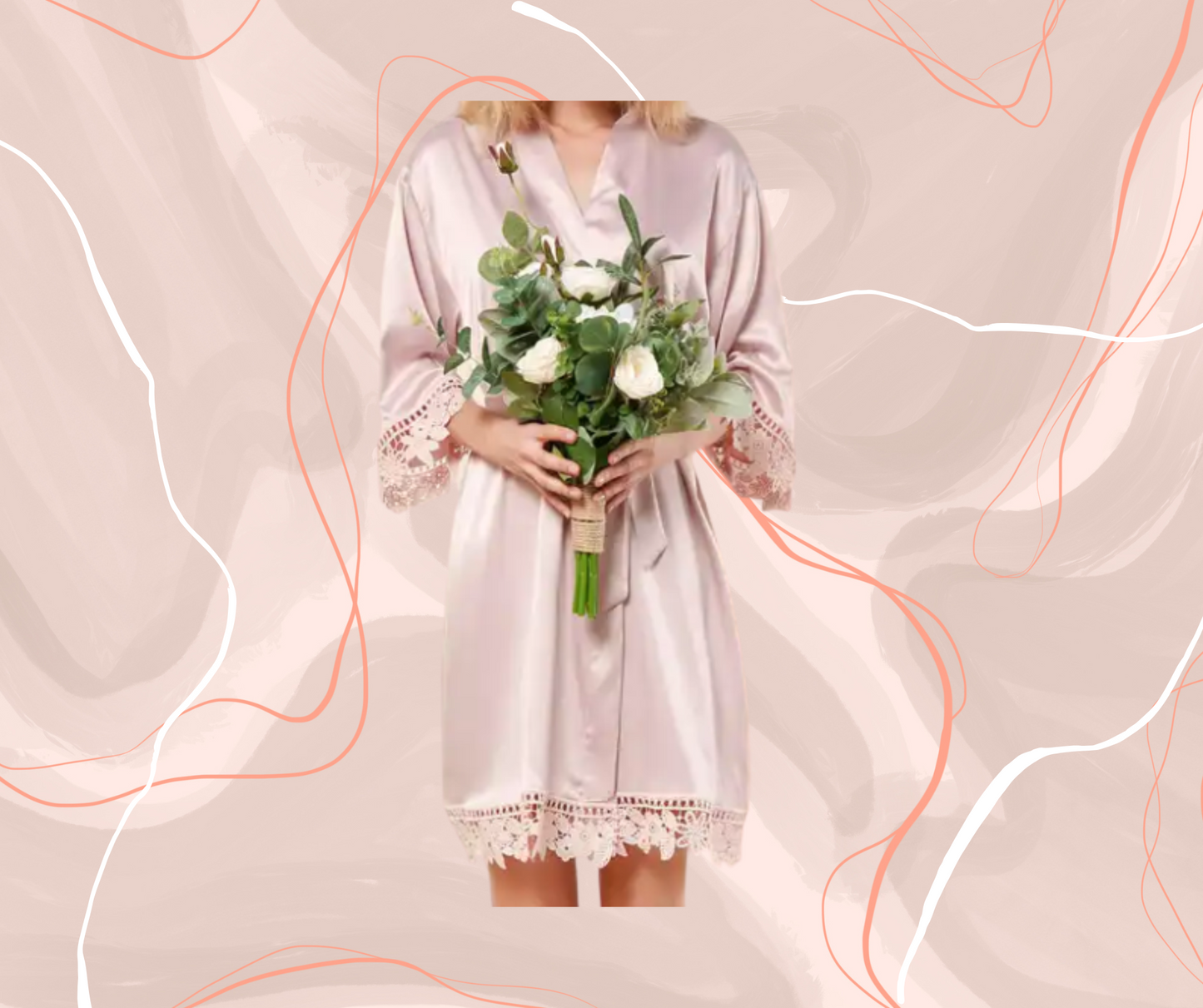 Meghan - Lace Cuff Robe